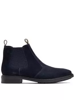Base London Nelson Suede Boots, Navy, Size 8, Men