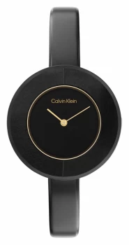Calvin Klein 25200024 Womens Black Dial Black Stainless Watch
