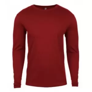 Next Level Mens Long-Sleeved T-Shirt (XXL) (Dark Red)