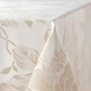 Emma Barclay Grace Natural 70" Round Tablecloth