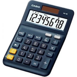 Casio Desktop Calculator MS-8E Digit Display Blue