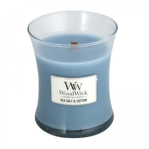 WoodWick Salt & Cotton Medium Jar Candle 275g