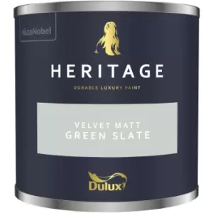 Dulux Heritage Velvet Matt Green Slate Matt Emulsion Paint 125ml