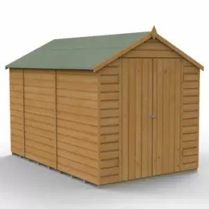 10' x 6' Forest Shiplap Dip Treated Windowless Double Door Apex Wooden Shed (3.01m x 1.99m)