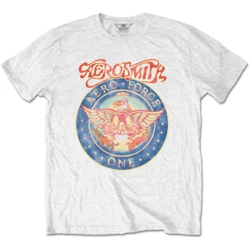 Aerosmith - Aero Force Unisex XXX-Large T-Shirt - White