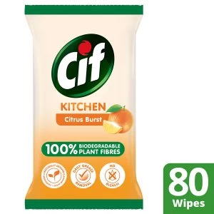 Cif Bio Kitchen Wipes - 80
