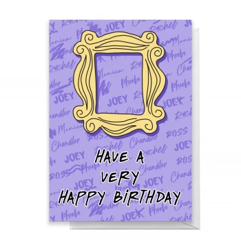 Friends Happy Birthday Greetings Card - Large Card
