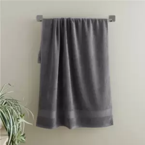 Catherine Lansfield Anti-Bacterial 100% Cotton Hand Towel, Charcoal