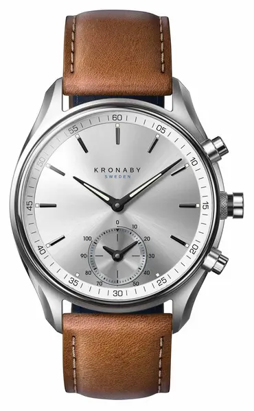 Kronaby S0713/1 43mm SEKEL Bluetooth Tanned Brown Leather Watch
