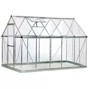 Palram 6 x 10ft Harmony Large Green Aluminium Apex Greenhouse with Polycarbonate Panels