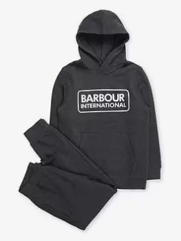 Barbour International Boys Essential Tracksuit - Charcoal Marl, Charcoal Marl, Size Age: 10-11 Years