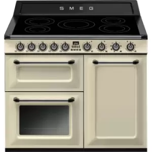 Smeg Victoria TR103IP2 100cm Electric Range Cooker with Induction Hob - Cream - A/B Rated