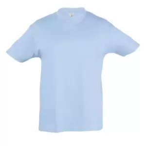 SOLS Kids Regent Short Sleeve T-Shirt (8yrs) (Sky Blue)