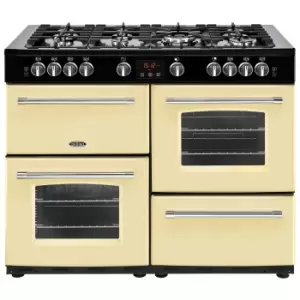 Belling 444411740 110cm Farmhouse X110G Double Oven Gas Cooker in Crea