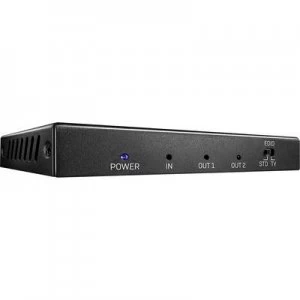 LINDY 2 Port HDMI 18G Splitter 2 ports HDMI splitter 3840 x 2160 p Black