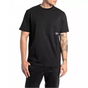 Replay Small Logo T-Shirt Mens - Black