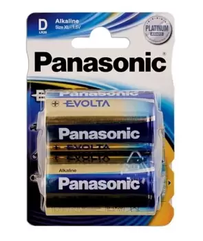 Panasonic Evolta D Cell Battery 12 x 2 Cards Connect 30648