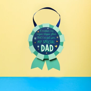 Cheerful Rosette Hanging Plaque - Dad