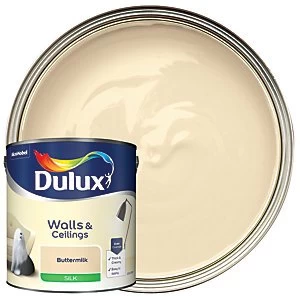 Dulux Walls & Ceilings Buttermilk Silk Emulsion Paint 2.5L
