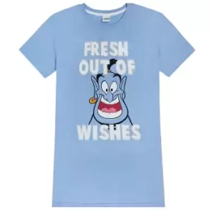 Aladdin Womens/Ladies Genie Fresh Out Of Wishes Night Dress (14 UK - 16 UK) (Blue)