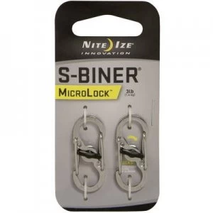 NITE Ize NI-LSBM-11-2R3 Snap hook MicroLock S-Biner 2 35mm x 15mm x 7mm 2 pc(s)