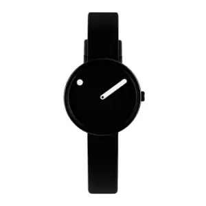Picto 43360-0112B Black Dial And Silicone Strap Wristwatch