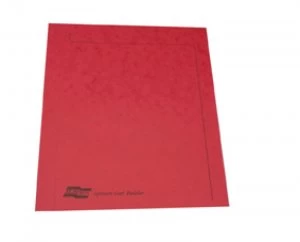 Europa Squarecut Folder Foolscap - Red - Pack of 50