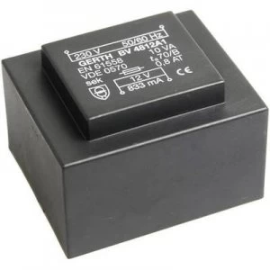 PCB mount transformer 1 x 230 V 1 x 15 V AC 10 VA 666 mA