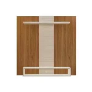 Vision Wallmounted TV Panel with storage, Oak