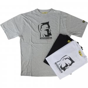 Roughneck Mens Monochrome Logo T Shirt Triple Pack Assorted XL