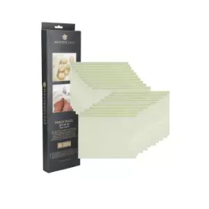 Pack of 20 MasterClass Large Zipped Reusable Fresh Food Bags