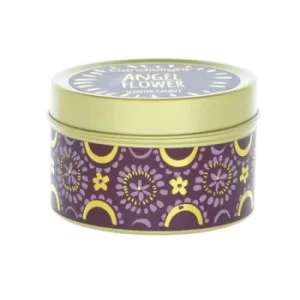 Candlelight Bohemian Small Tin Candle Angel Flower Scent
