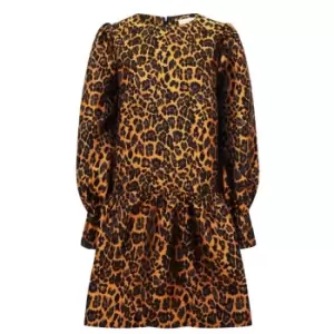 Never Fully Dressed Leopard Minnie Dress - Brown
