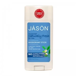 Jason Naturally Fresh Unscented Deodorant Stick For Men 75g