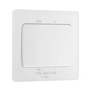 BG Evolve Pearl White Fan Isolator Switch 10A Triple Pole - PCDCL15W