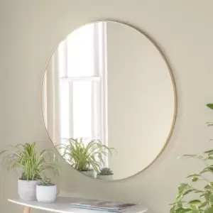 Olivia's Tuvalu Round Wall Mirror in Gold