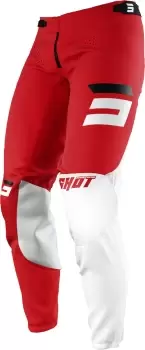 Shot Aerolite Gradient Motocross Pants, black-white-red, Size 36, black-white-red, Size 36