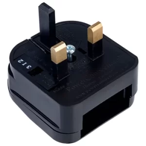Power Connections ECP-BK-R-3A Plug Converter Black Returnable 3A