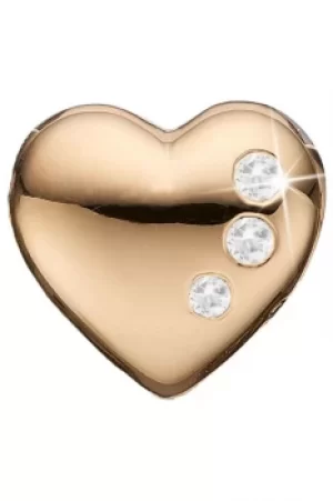 Ladies Christina Gold Plated Sterling Silver Secret Hearts Bead Charm 623-G06