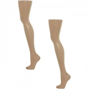 Wolford 8 denier 2 per pack tights - Toffee