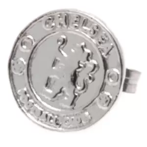 Chelsea FC Sterling Silver Stud Earring (One Size) (Silver)