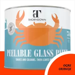 Thorndown Ogre Orange Peelable Glass Paint 150ml - Translucent