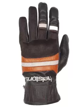 Helstons Bull Air Summer Leather Mesh Brown Beige Orange Gloves T12