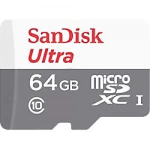 SanDisk Ultra Lite microSDXC UHS-I Memory Card with SD Adapter 64GB Class 10