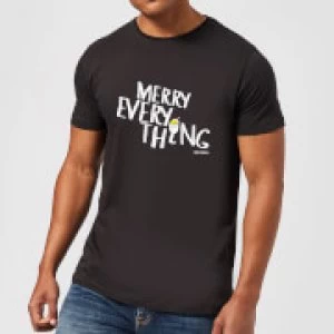 Smiley World Merry Everything Mens T-Shirt - Black - S