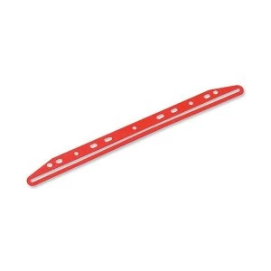 Clip Multipunched 300mm Red for Ringbinders 1 x Pack of 25