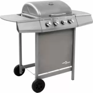 Gas bbq Grill with 4 Burners Silver (fr/be/it/uk/nl only) Vidaxl Silver