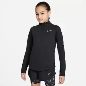 Girls' Nike Dri-FIT Long-Sleeve Half-Zip Running Top