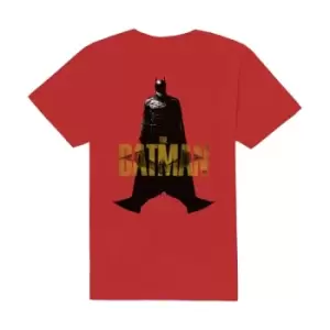 DC Comics - The Batman Yellow Text Unisex XX-Large T-Shirt - Red