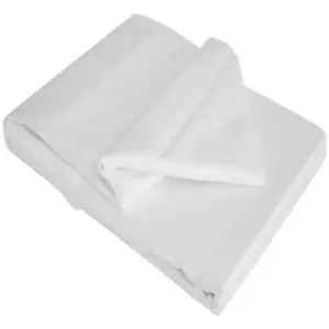 Belledorm 100% Cotton Sateen Flat Sheet (Superking) (White) - White